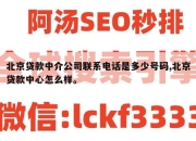 北京贷款中介公司联系电话是多少号码,北京贷款中心怎么样。