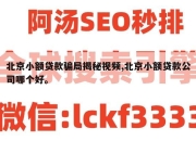 北京小额贷款骗局揭秘视频,北京小额贷款公司哪个好。