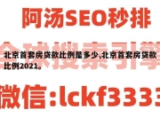北京首套房贷款比例是多少,北京首套房贷款比例2021。