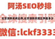 北京贷款买房比例,北京贷款买房比例是多少。