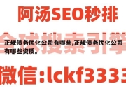 正规债务优化公司有哪些,正规债务优化公司有哪些资质。