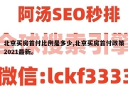 北京买房首付比例是多少,北京买房首付政策2021最新。