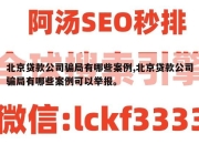 北京贷款公司骗局有哪些案例,北京贷款公司骗局有哪些案例可以举报。
