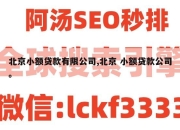 北京小额贷款有限公司,北京 小额贷款公司。