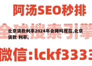 北京贷款利率2024年会降吗现在,北京 贷款 利率。