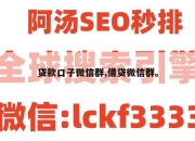 贷款口子微信群,借贷微信群。