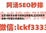 北京贷款平台哪个好通过率最高,北京贷款平台哪个好通过率最高的。